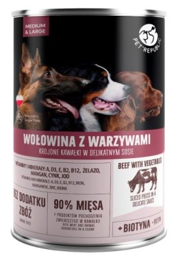 PetRepublic PetRepublic puszka dla psa wołowina, warzywa 1250 g