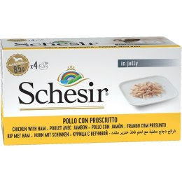 Schesir SCHESIR Adult M-Pack Filety z kurczaka z szynką 4x85g