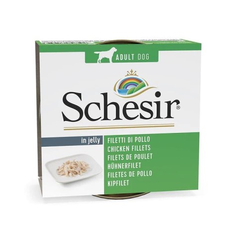Schesir SCHESIR dla psów Adult w Galarecie Fileciki z Kurczaka 150g