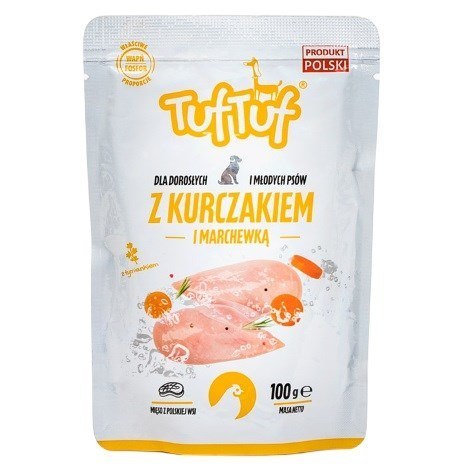 TufTuf Tuf Tuf Saszetka mielonka z kurczakiem dla psa 100g
