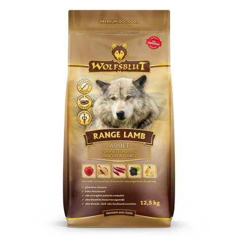 WOLFSBLUT WOLFSBLUT Range Lamb Adult lamb with rice 12,5kg
