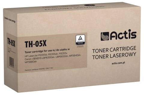 ACTIS Actis TH-05X Toner (zamiennik HP 05X CE505X, Canon CRG-719H; Standard; 6500 stron; czarny)