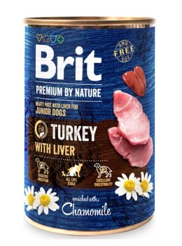 Brit BRIT PREMIUM BY NATURE TURKEY&LIVER - mokra karma dla szczeniaka - 400g