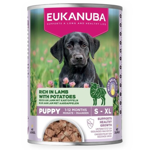 EUKANUBA EUK DOG CAN LC PUP AB LMB&POT 400G