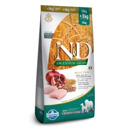 Farmina FARMINA N&D Ancestral Grain Selection Adult Medium & Maxi - sucha karma dla psa - 12kg + 3kg