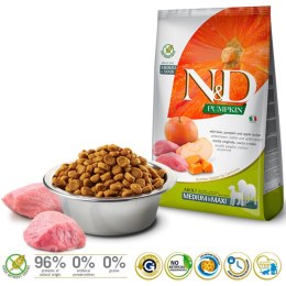 Farmina FARMINA N&D Pumpkin Boar & Apple Adult Medium & Maxi - sucha karma dla psa - 12kg