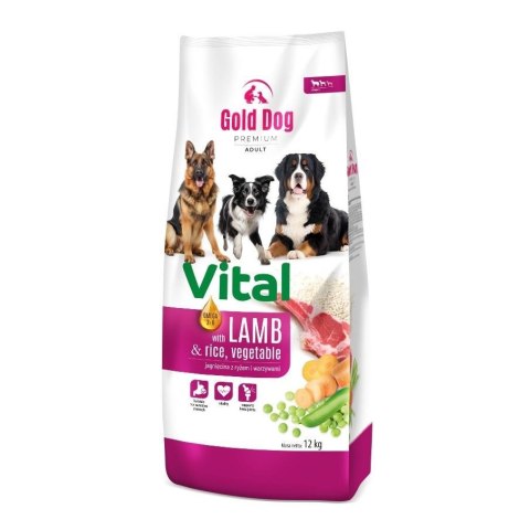GOLD DOG Gold Dog Vital Premium Lamb & Rice 12kg