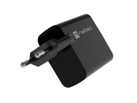 Natec NATEC ŁADOWARKA RIBERA GAN 1X USB-A + 1X USB-C 45W CZARNA NUC-2143