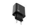 Natec NATEC ŁADOWARKA SIECIOWA RIBERA USB-A 18W CZARNA NUC-2058