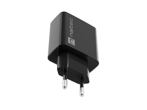 Natec NATEC ŁADOWARKA SIECIOWA RIBERA USB-A 18W CZARNA NUC-2058