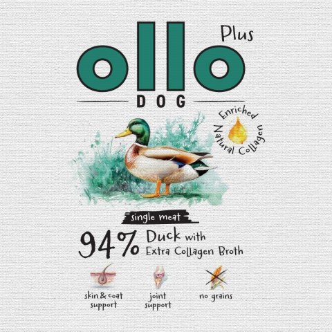 OLLO Ollo Plus Kolagen Kaczka 400g puszka dla psa