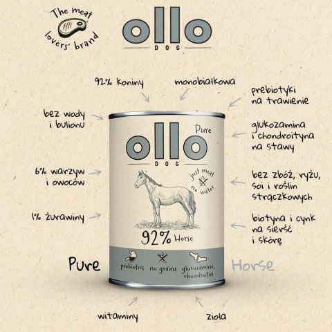 OLLO Ollo Pure Koń 400g