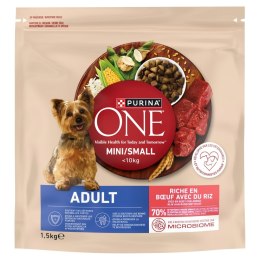 PURINA NESTLE PURINA ONE MINI Dog Adult Beef & Rice 1,5kg