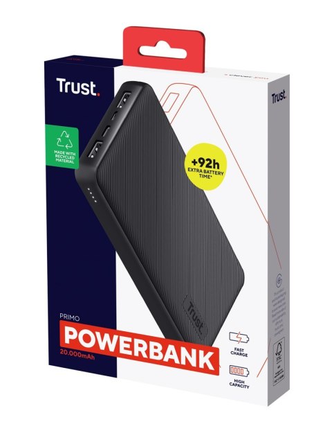 Trust Powerbank TRUST Primo 20000mAh ECO Black