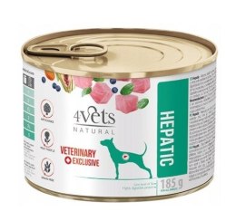 4vets 4VETS Natural Hepatic Dog - mokra karma dla psa - 185 g