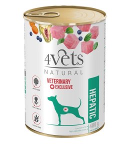 4vets 4VETS Natural Hepatic Dog - mokra karma dla psa - 400 g