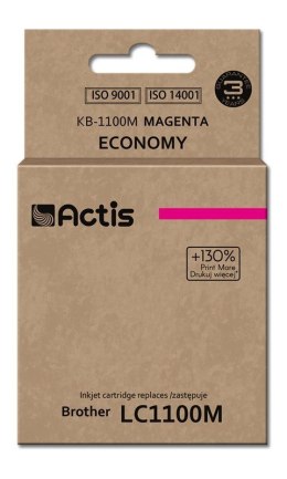 ACTIS Actis KB-1100M Tusz (zamiennik Brother LC1100M/980M; Standard; 19 ml; czerwony)