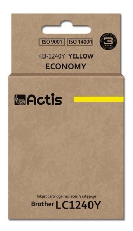 ACTIS Actis KB-1240Y Tusz (zamiennik Brother LC1240Y/LC1220Y; Standard; 19 ml; żółty)