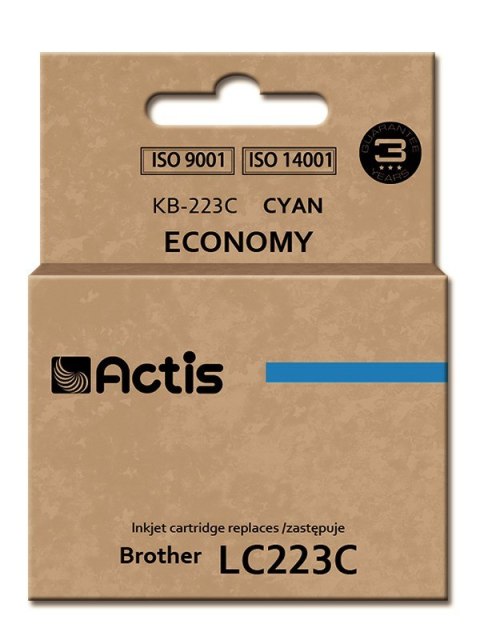 ACTIS Actis KB-223C Tusz (zamiennik Brother LC223C; Standard; 10 ml; niebieski)