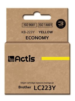 ACTIS Actis KB-223Y Tusz (zamiennik Brother LC223Y; Standard; 10 ml; żółty)