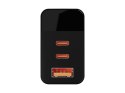 BLOW BLOW ŁADOWARKA SIECIOWA LCD GNIAZDO USB + USB-CX2 PD 65W GAN CZARNA WATOMIERZ