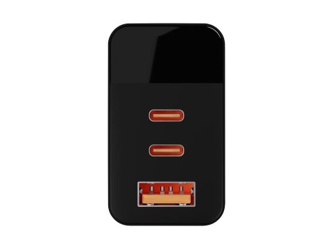BLOW BLOW ŁADOWARKA SIECIOWA LCD GNIAZDO USB + USB-CX2 PD 65W GAN CZARNA WATOMIERZ