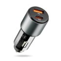 Everactive EVERACTIVE ŁADOWARKA SAMOCHODOWA 1 X USB QC3.0, 1 X USB-C PD 83W CZARNA CC-60Q
