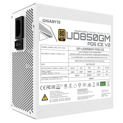 Gigabyte Zasilacz Gigabyte UD850GM PG5 ICE 850W