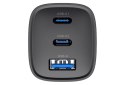 HAVIT Ładowarka Havit UC20 EU USB-C+USB-C+USB-A (czarny)