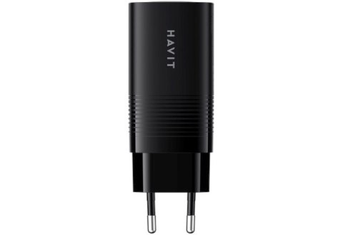 HAVIT Ładowarka Havit UC20 EU USB-C+USB-C+USB-A (czarny)