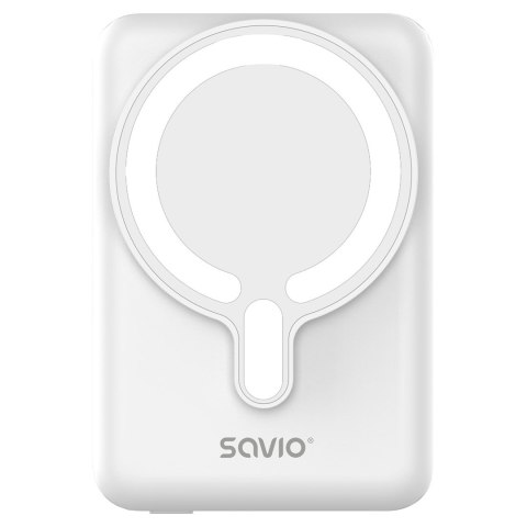SAVIO SAVIO POWERBANK 10000 MAH MAGNETYCZNY BIAŁY BA-13
