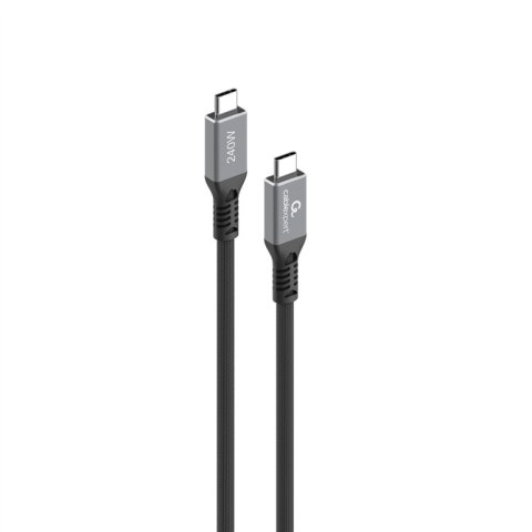 Cablexpert Cablexpert CCBP-USB4-CMCM240-0.3M - wysokiej jakości kabel USB4 typu C do ładowania i przesyłania danych, 40 Gbps, 240 W, 0,3 m