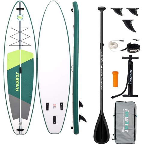 FunWater Deska do pływania SUP FunWater SUPFW69A 3,35m (zielono-biała)
