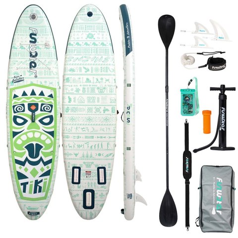 FunWater Deska do pływania SUP FunWater Tiki SUPFW05D 3,2m (zielona)