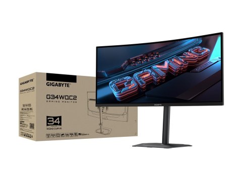 Gigabyte Gigabyte | G34WQC2 EK | 34" | VA | WQHD | 200 Hz | 1 ms | 3440 x 1440 pikseli | 450 cd/m² | Liczba portów HDMI: 2