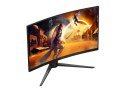 AOC AOC C32G4Z | 32" | VA | FHD | 16:9 | 240 Hz | 0,3 ms | 1920 x 1080 pikseli | 300 cd/m² | Liczba portów HDMI: 1 | Czarny