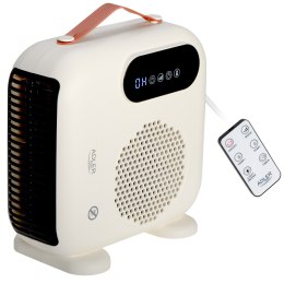 Adler Grzejnik wentylatorowy LED marki Adler z pilotem | AD 7756 | Grzejnik wentylatorowy | 2000 W | Beżowy | IPX0