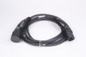 Evaka Kabel do ładowania pojazdów elektrycznych Evaka, typ 2-typ 2, 22 kW, 32 A, 5 × 6 mm², 1 × 0,5 mm², 7 m | ITGAM3872 | Czarny