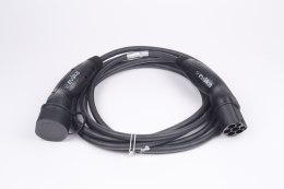 Evaka Kabel do ładowania pojazdów elektrycznych Evaka, typ 2-typ 2, 22 kW, 32 A, 5 × 6 mm², 1 × 0,5 mm², 7 m | ITGAM3872 | Czarny
