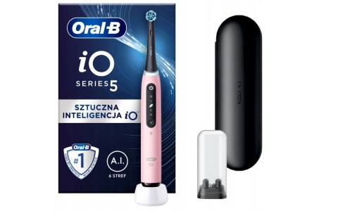 Oral-B Szczoteczka elektryczna Oral-B z serii iO5, różowa | Oral-B
