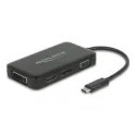 DeLOCK 63929 stacja dokująca USB 2.0 Type-C Czarny