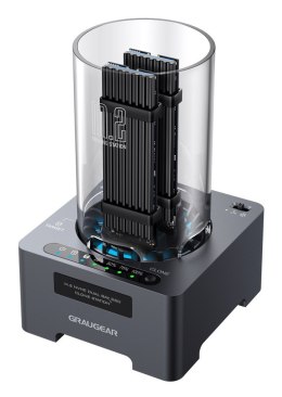 GRAUGEAR G-M2DK-CL-20G stacja dokująca do dysków twardych USB 3.2 Gen 2x2 Type-C Czarny