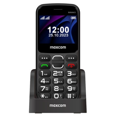 MaxCom Comfort MM443 4G 5,87 cm (2.31") 110 g Czarny Telefon funkcjonalny