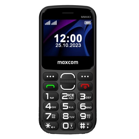 MaxCom Comfort MM443 4G 5,87 cm (2.31") 110 g Czarny Telefon funkcjonalny