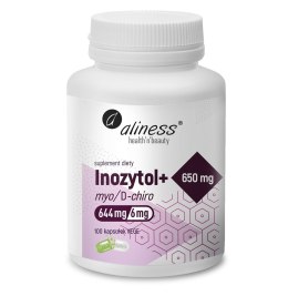 Aliness Inozytol myo/D-chiro 650mg + B6 x 100 Vege caps
