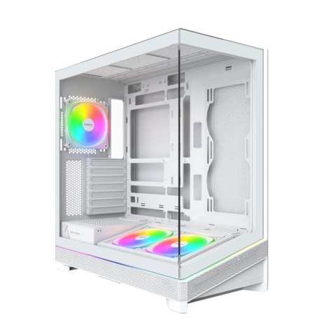 Montech Sky 3 PC-Gehäuse, Midi-Tower, ATX, ARGB, Tempered Glass - weiß