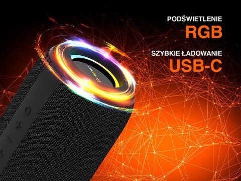 Tracer XtremeBeat Pro TWS Przenośny głośnik Bluetooth Czarny 40 W