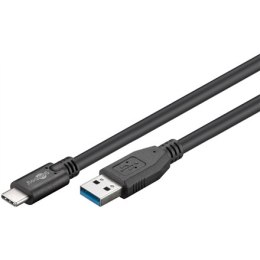 Goobay Kabel USB-C Goobay, męski USB-C do męskiego USB typu A, czarny, 3 m - 73141 Sync & Charge Super Speed, 12 miesięcy gwarancji, 0.