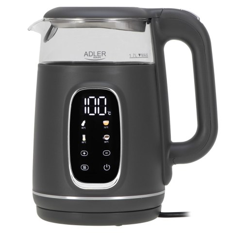 Adler Czajnik elektryczny ADLER AD 1305 szaro-srebrny