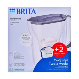 Brita Dzbanek filtrujący Brita Style Essential+2 wkłady MaxtraPro PP (2,4l; ciemnoniebieski)